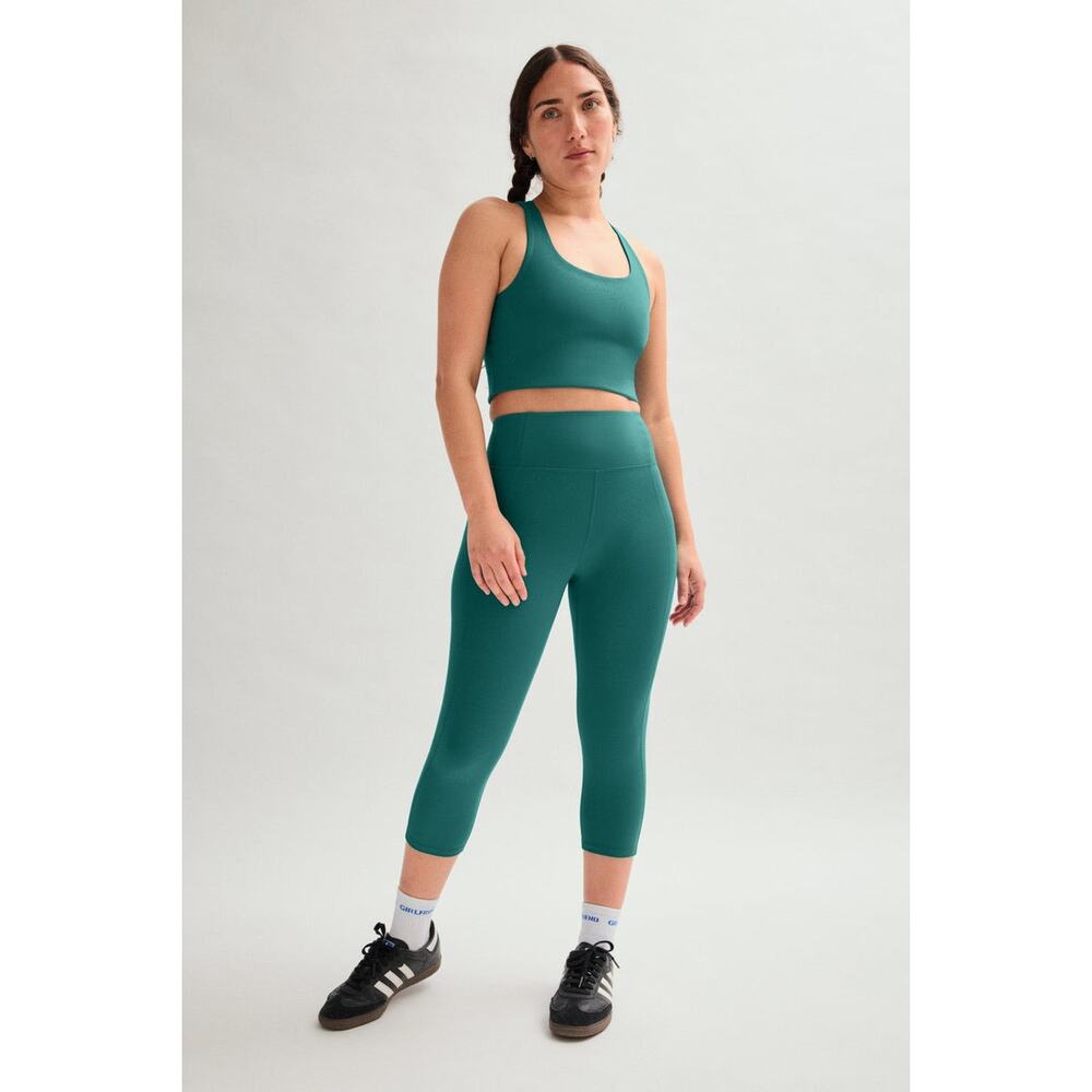 Girlfriend Collective Aspen Compressive High-Rise Capri Women Size XXL